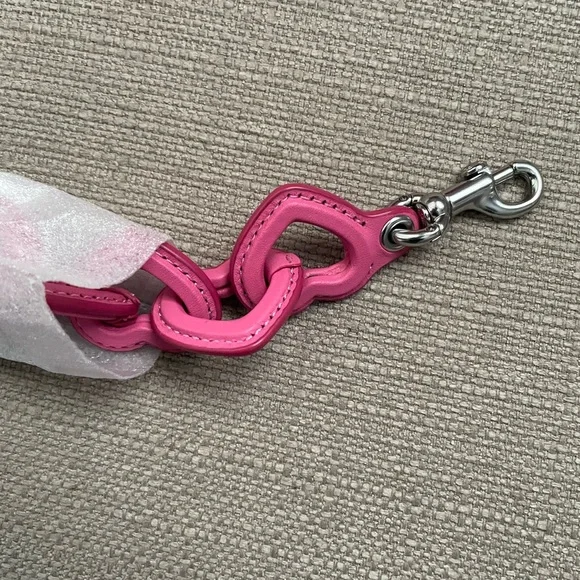 Coach Cassie Crossbody 19 With Heart Strap In Petunia with pins and rivets NWT - Picture 11 of 16